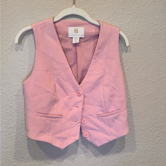 House of Harlow 1960 x REVOLVE Cardella Celia Vest Top pink cropped tank top - Picture 2 of 4